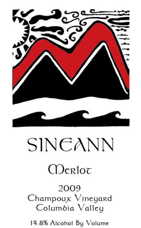 Sineann Champoux Vineyard Merlot 2009 Front Label