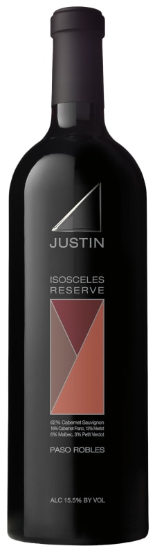 Justin Isosceles Reserve 2018 Front Bottle Shot