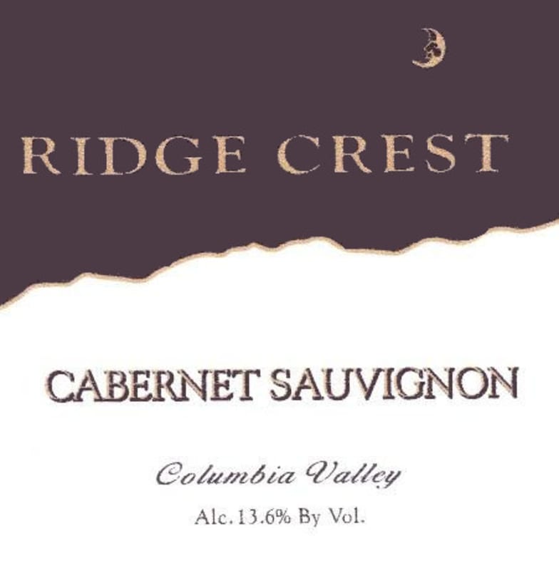 Claar Cellars Ridge Crest Cabernet Sauvignon 2009 Front Label