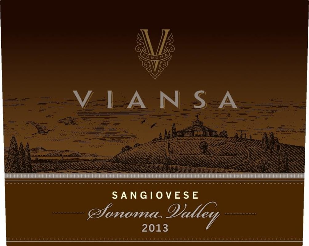 Viansa Winery Sangiovese 2013 Front Label