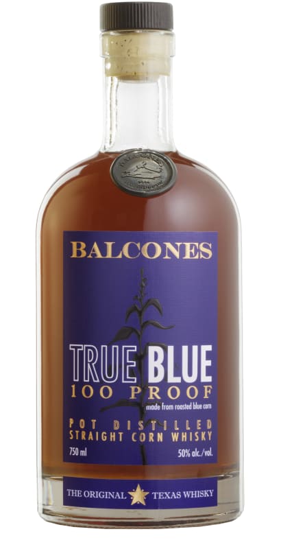 Balcones True Blue Straight Corn Whisky Front Bottle Shot