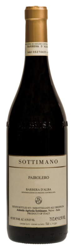 Sottimano Barbera d'Alba Pairolero 2018 Front Bottle Shot