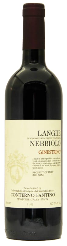 Conterno Fantino Ginestrino Langhe Nebbiolo 2014 Front Bottle Shot