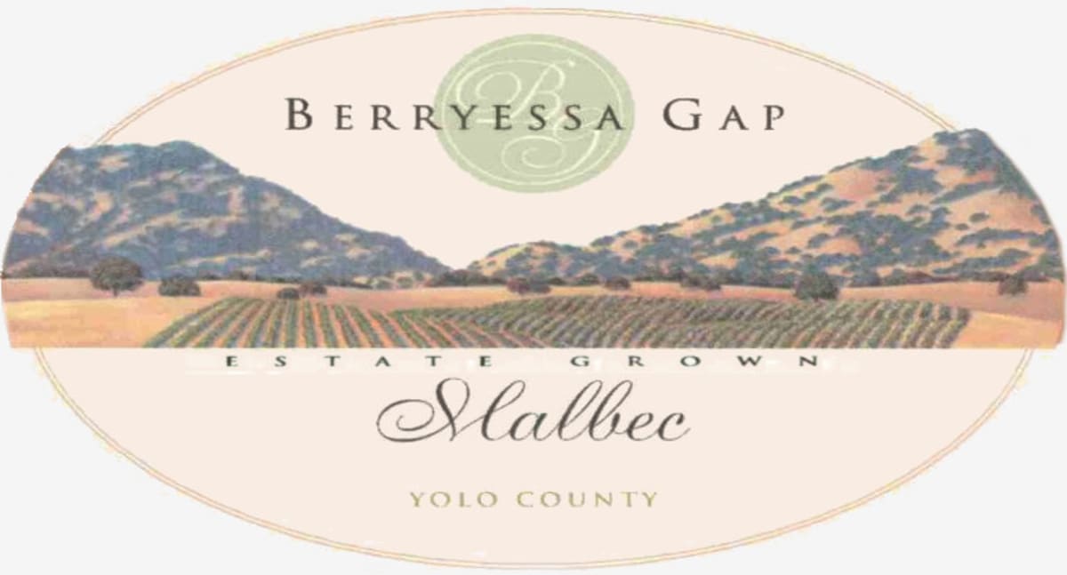 Berryessa Gap Vineyards Malbec 2005 Front Label