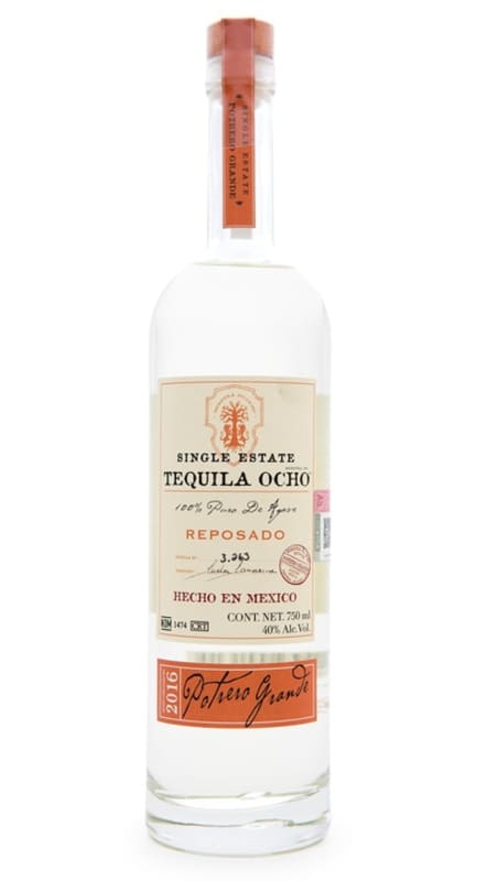 Ocho Potrero Grande Reposado Tequila 2016 Front Bottle Shot