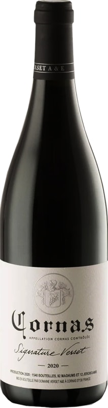 A & E Verset Signature Cornas 2020 Front Bottle Shot