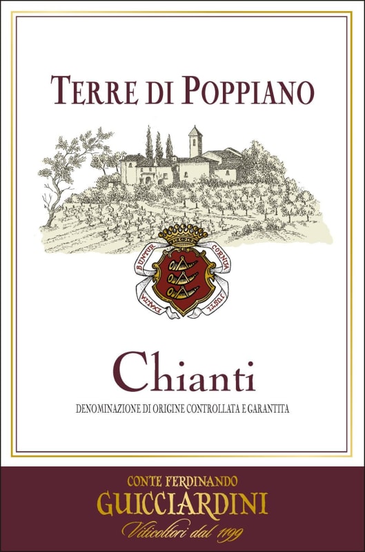 Conte Ferdinando Guicciardini Chianti Castello di Poppiano Terre di Poppiano 2013 Front Label