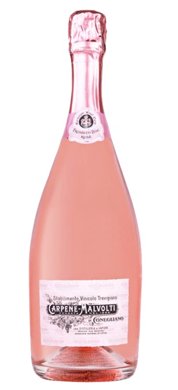 Carpene Malvolti Prosecco Rose 2020 Front Bottle Shot
