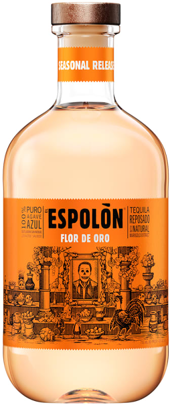 Espolon Flor de Oro Reposado Tequila Front Bottle Shot