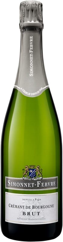 Simonnet-Febvre Cremant de Bourgogne Brut Front Bottle Shot