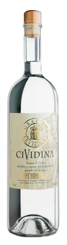 Bepi Tosolini Cividina Grappa (1 Liter) Front Bottle Shot