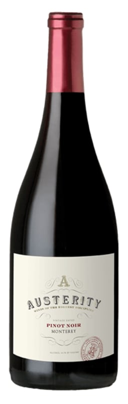 Austerity Pinot Noir 2017 Front Bottle Shot