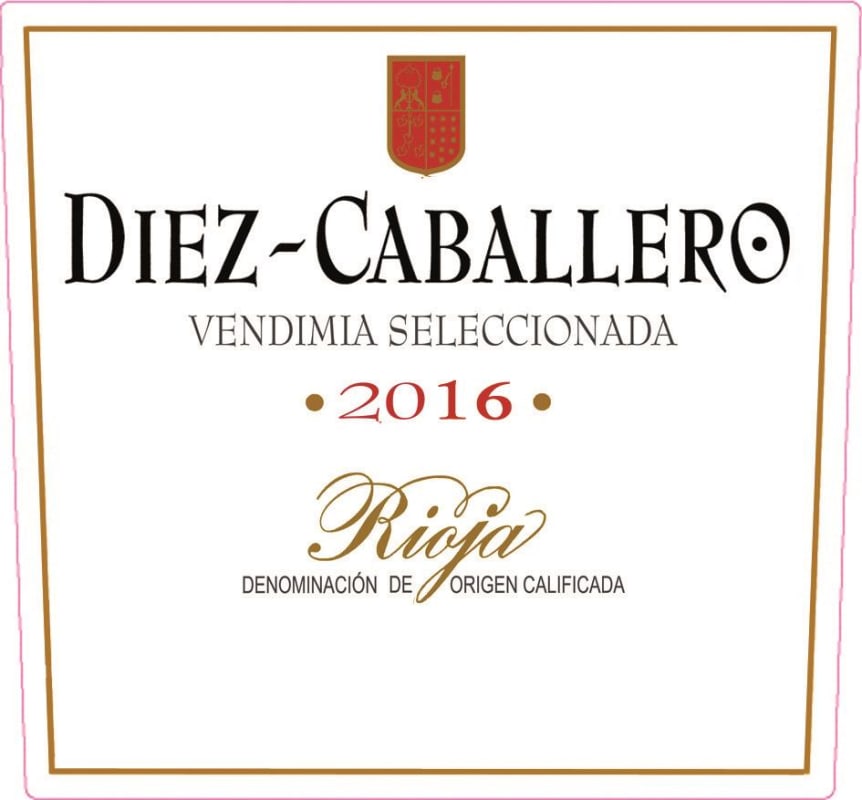 Bodega Diez - Caballero Vendimia Seleccionada 2016 Front Label