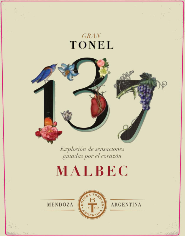 Bodega Toneles Tonel 137 Gran Malbec 2017 Front Label