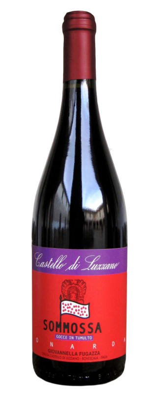 Castello di Luzzano Sommossa Bonarda Frizzante 2023 Front Bottle Shot