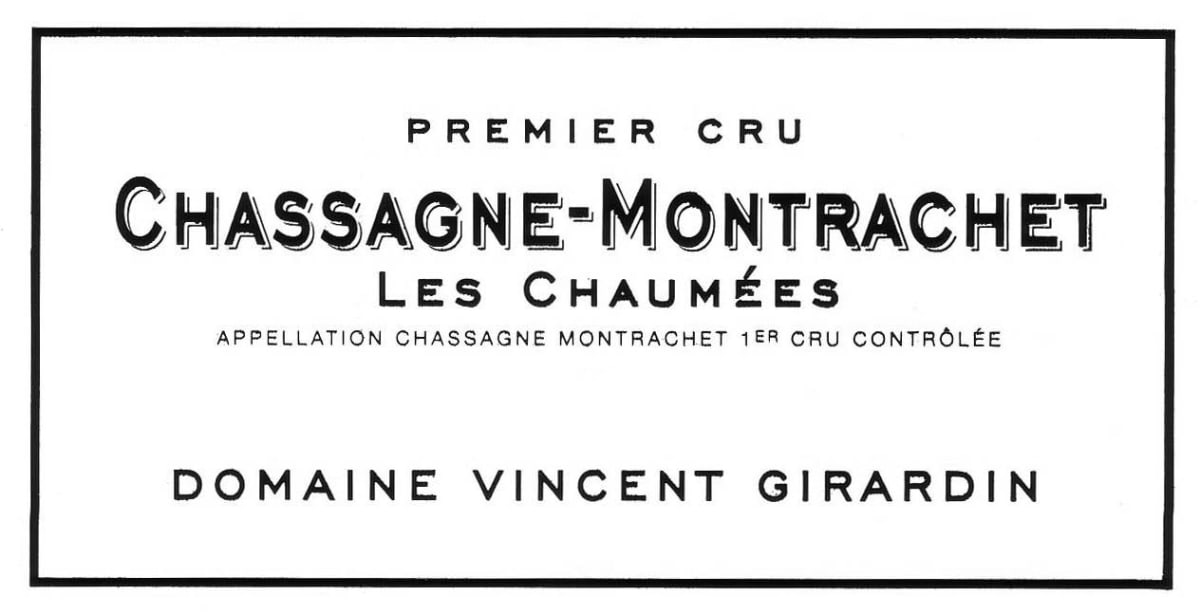 Vincent Girardin Chassagne-Montrachet Les Chaumees Premier Cru 2009 Front Label
