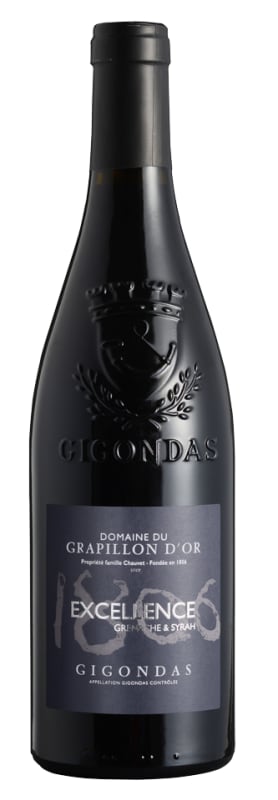 Domaine du Grapillon d'Or Gigondas Excellence 2022 Front Bottle Shot