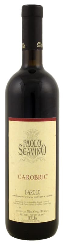 Paolo Scavino Barolo Carobric 2015 Front Bottle Shot