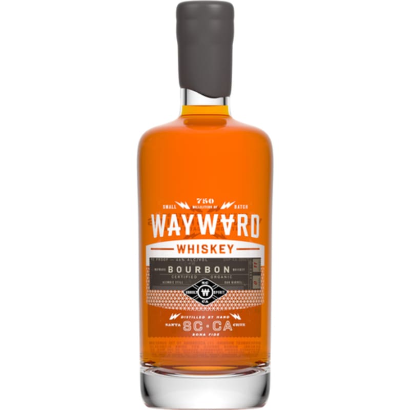Wayward Bourbon Whiskey Front Bottle Shot