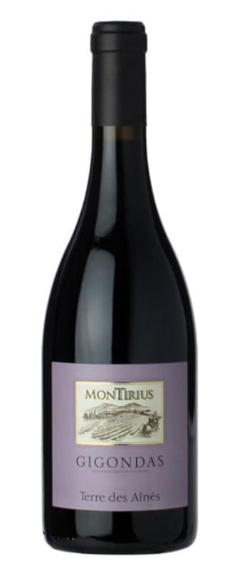 Montirius Gigondas Terre des Aines 2015 Front Bottle Shot