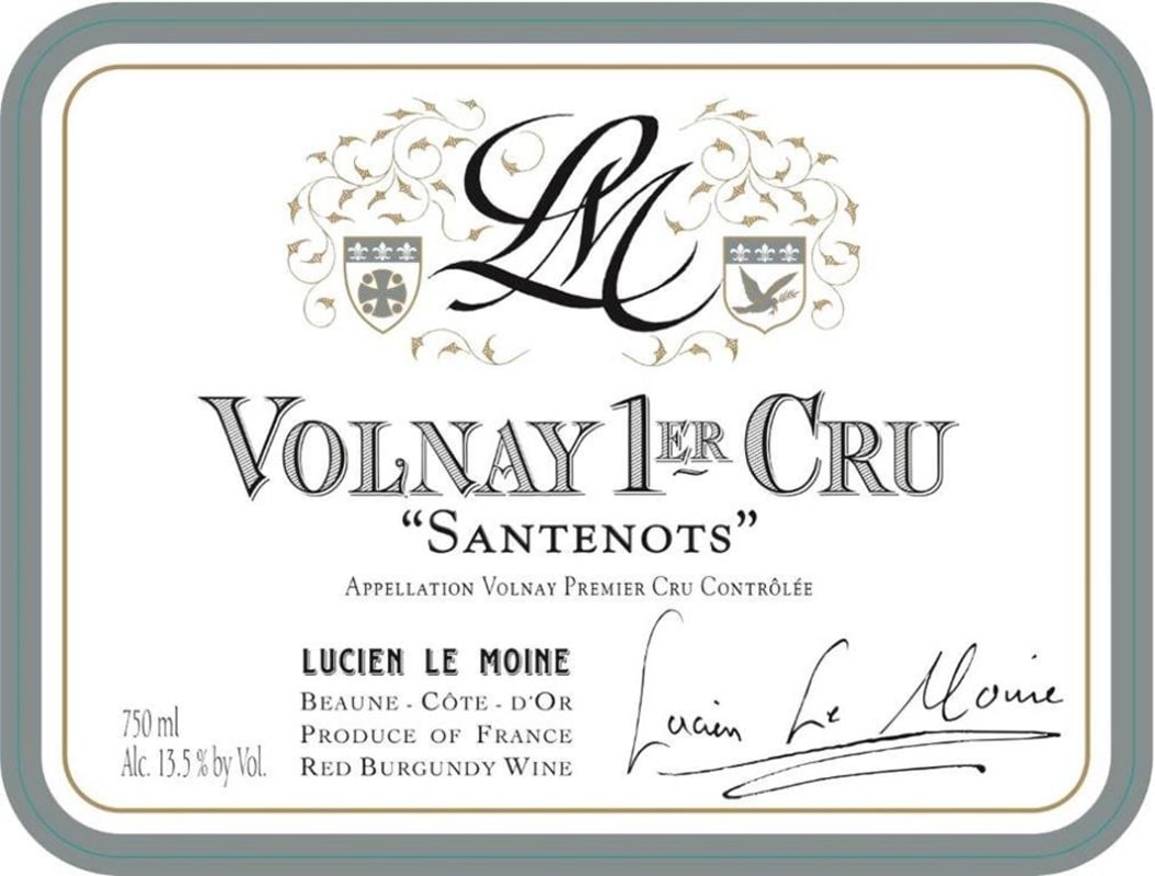 Lucien Le Moine Volnay Santenots Premier Cru 2013 Front Label