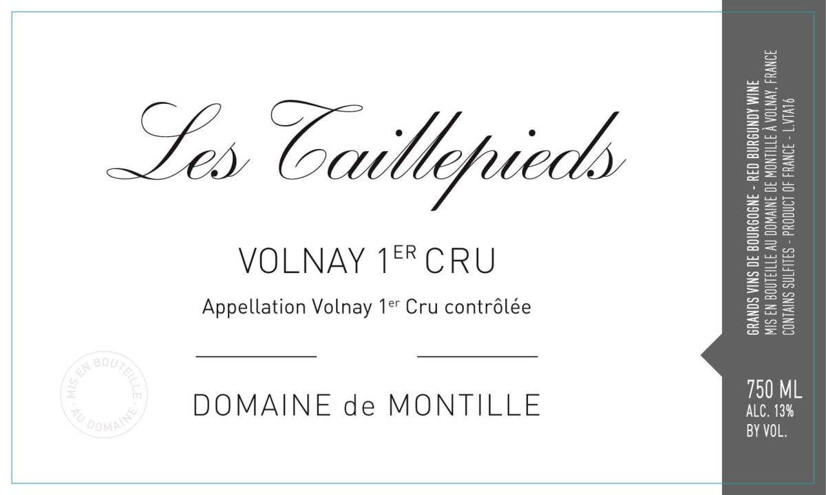 Domaine de Montille Volnay Les Taillepieds Premier Cru (1.5 Liter Magnum) 2021 Front Label