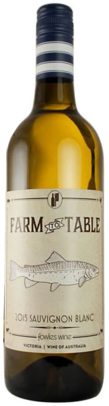 Fowles Wine Farm to Table Sauvignon Blanc 2015 Front Bottle Shot