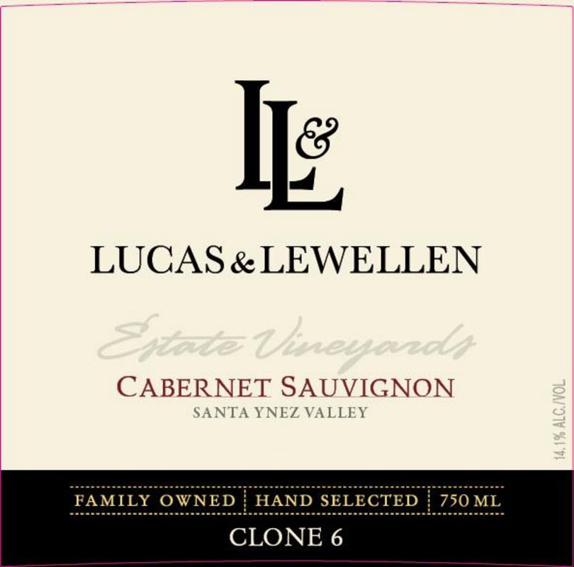 Lucas & Lewellen Clone 6 Cabernet Sauvignon 2016 Front Label