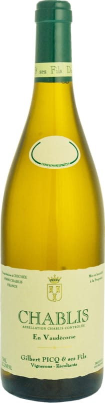 Gilbert Picq Chablis en Vaudecorse 2023 Front Bottle Shot