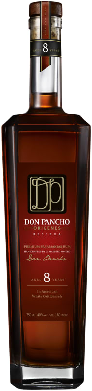 Don Pancho 8 Year Rum Front Bottle Shot