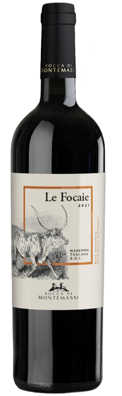 Rocca di Montemassi Le Focaie 2021 Front Bottle Shot