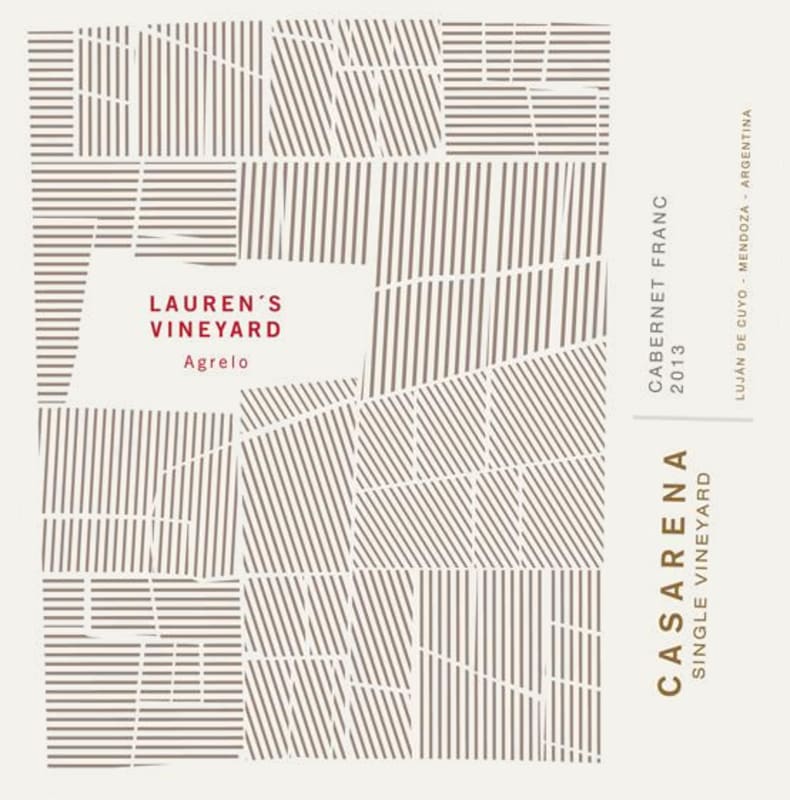 Casarena Lauren's Single Vineyard Cabernet Franc 2013 Front Label