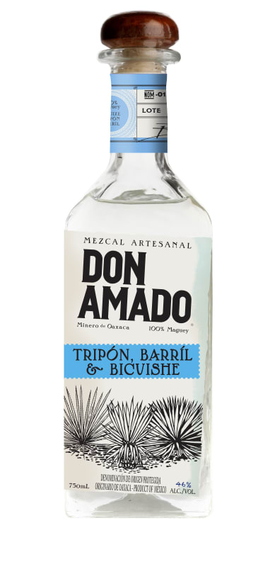 Don Amado Tripon Barríl Bicuishe Ensamble Mezcal Front Bottle Shot