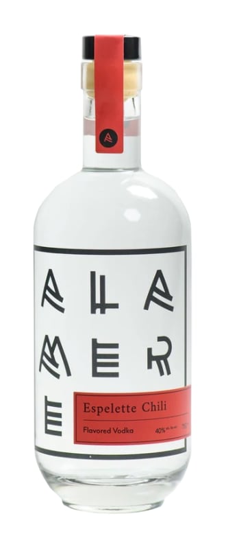 Alamere Espelette Chili Vodka Front Bottle Shot