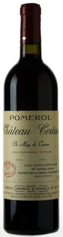 Chateau Certan de May 2012 Front Bottle Shot