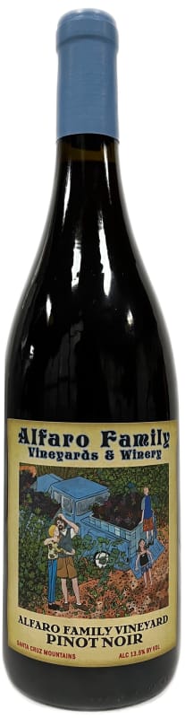 Alfaro Family Estate Pinot Noir 2023 Front Bottle Shot