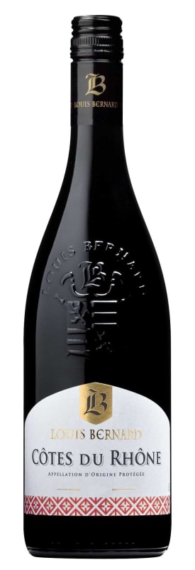 Louis Bernard Cotes du Rhone 2019 Front Bottle Shot