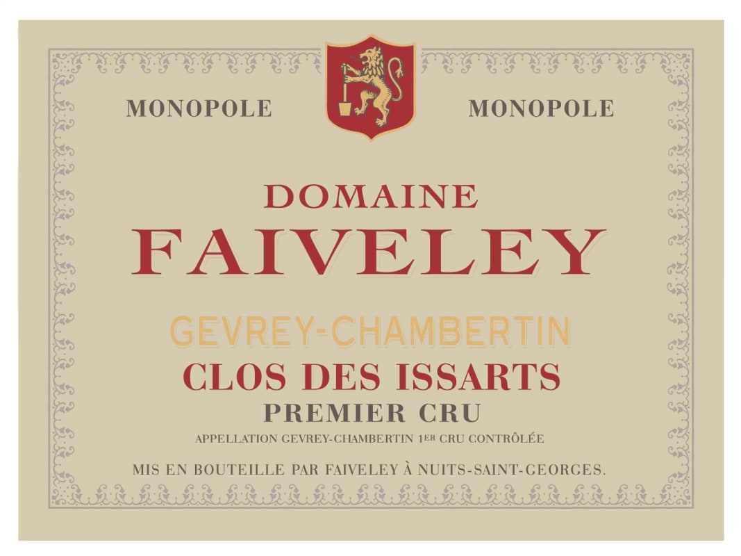 Faiveley Gevrey-Chambertin Clos des Issarts Premier Cru 2012 Front Label