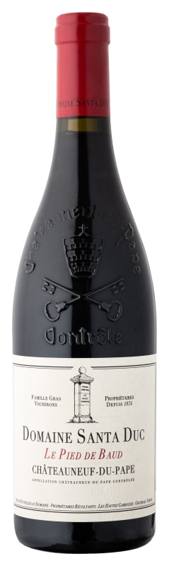 Domaine Santa Duc Chateauneuf-du-Pape Le Pied de Baud 2022 Front Bottle Shot