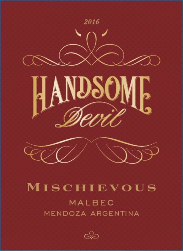 Handsome Devil Malbec 2016 Front Label