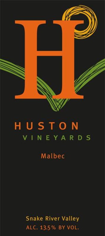 Huston Vineyards Malbec 2012 Front Label