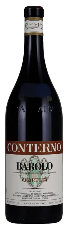 Giacomo Conterno Cerretta Barolo 2021 Front Bottle Shot