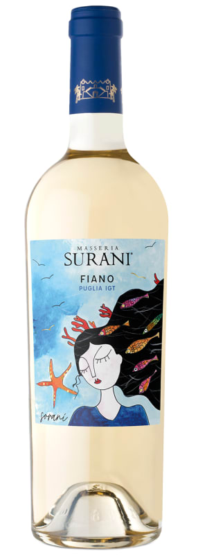 Masseria Surani Fiano 2024 Front Bottle Shot