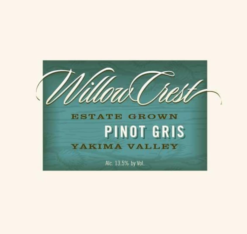 Willow Crest Pinot Gris 2010 Front Label
