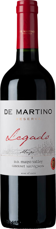 De Martino Legado Cabernet Sauvignon Reserva 2018 Front Bottle Shot