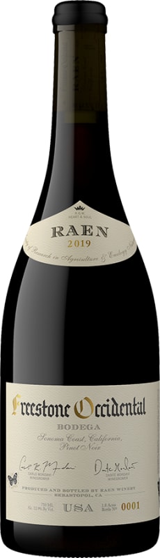 RAEN Freestone Occidental Bodega Pinot Noir 2019 Front Bottle Shot