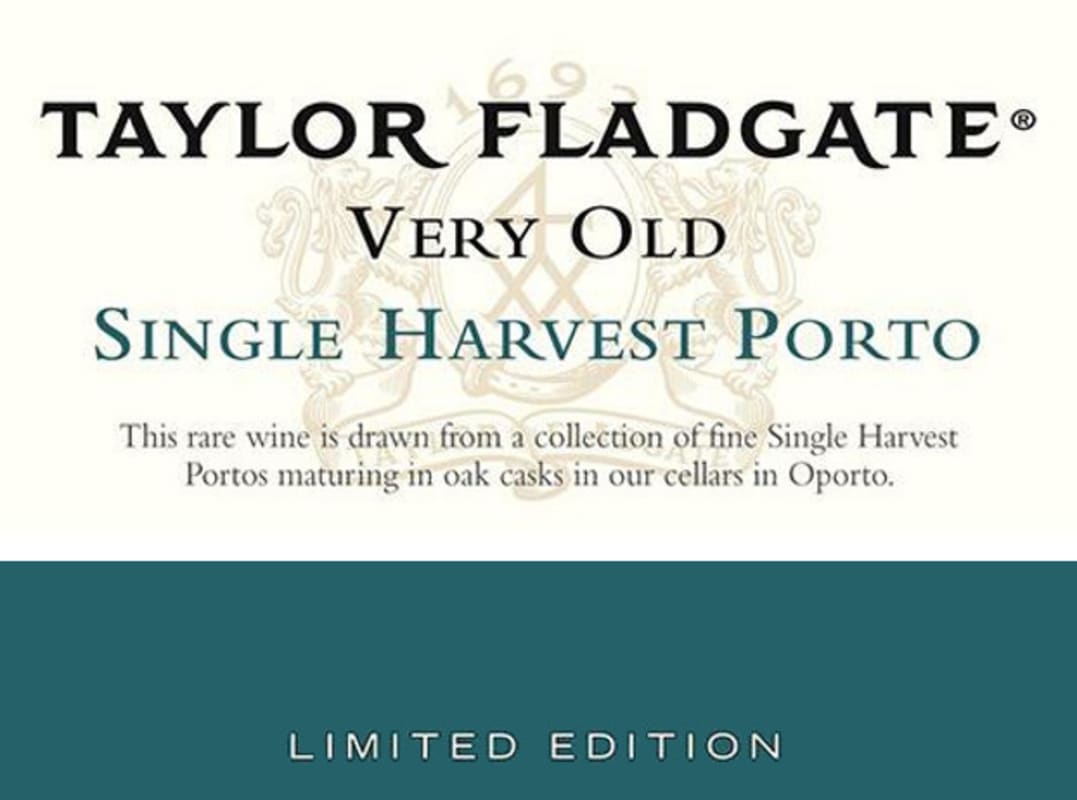 Taylor Fladgate Very Old Single Harvest Port 1968 Front Label
