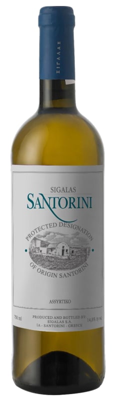 Sigalas Santorini Assyrtiko 2024 Front Bottle Shot