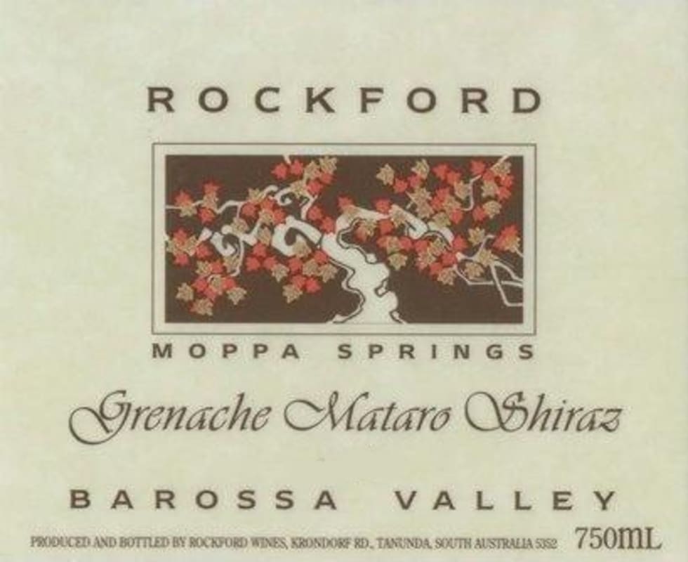 Rockford Moppa Springs Grenache - Shiraz - Mourvedre 2014 Front Label