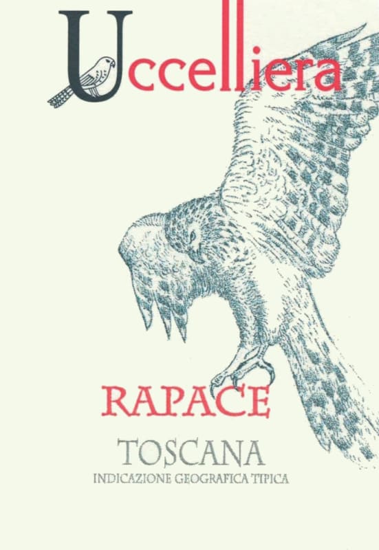 Uccelliera Toscana Rapace 2004 Front Label